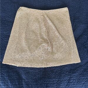 Vibey Gold Skirt